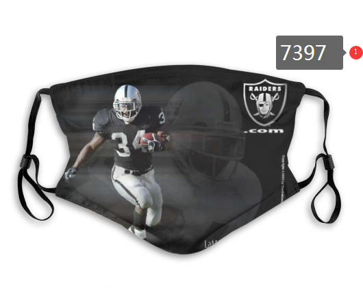 NFL 2020 Oakland Raiders #89 Dust mask with filter->nfl dust mask->Sports Accessory